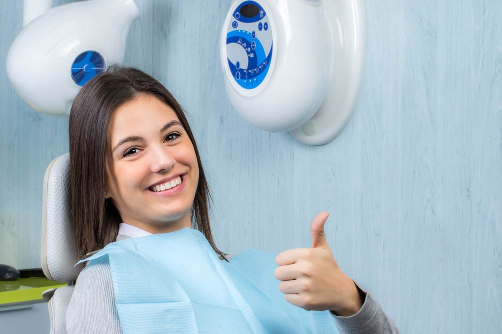 woman with beautiful teeth