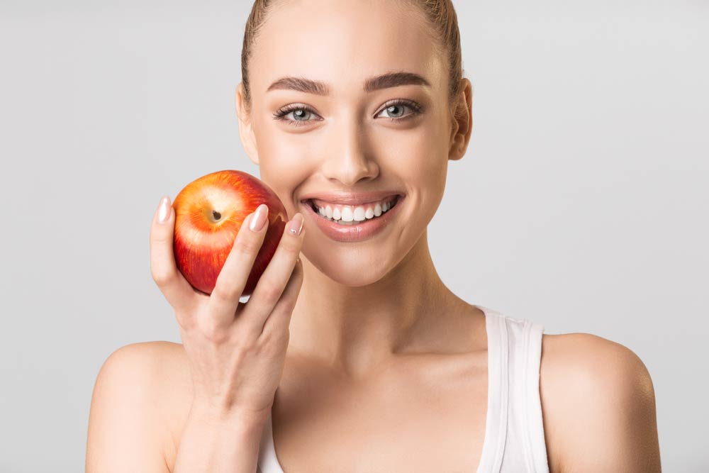 woman with beautiful teeth